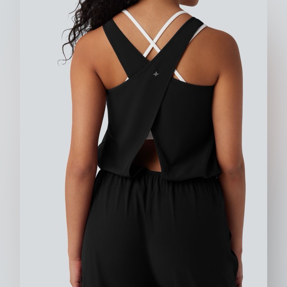 🖤 NWT! Halara Quick Dry Featherweight Jumpsuit with Pockets - Picture 2 of 12